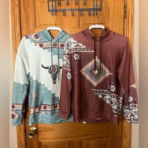 Western Aztec Pullover Size Small